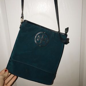 Tory burch blue crossbody bag